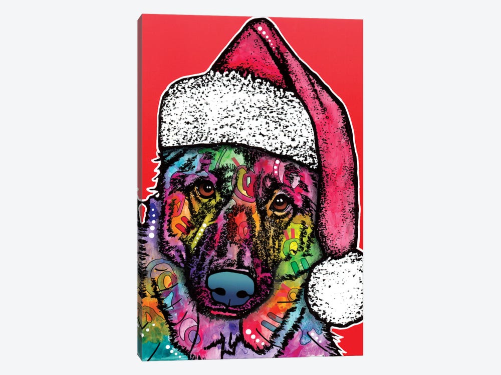 Christmas Dog by Dean Russo 1-piece Canvas Artwork