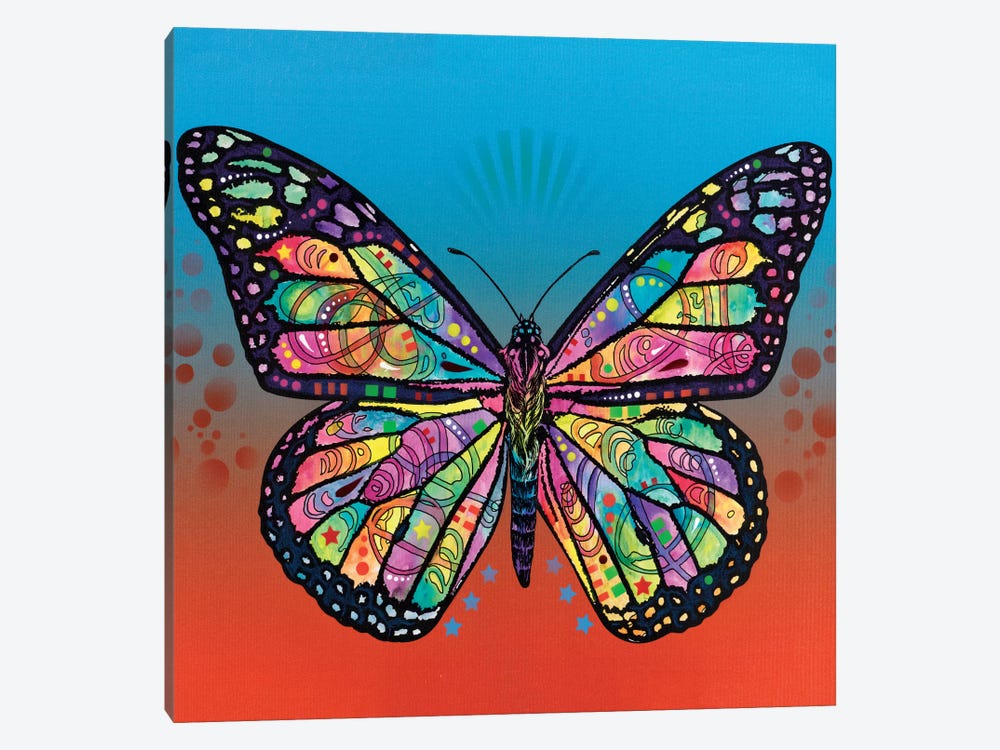 The Butterfly by Dean Russo 1-piece Canvas Artwork