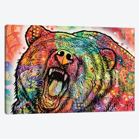 Grizzly Canvas Print #DRO235} by Dean Russo Canvas Art Print