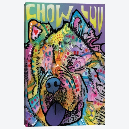 Chow Luv Canvas Print #DRO244} by Dean Russo Canvas Wall Art
