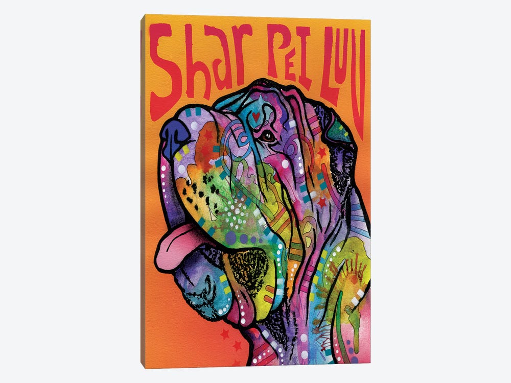 Shar Pei Luv by Dean Russo 1-piece Canvas Art