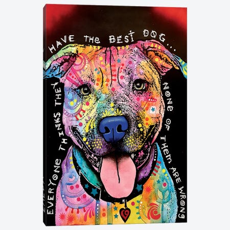 Best Dog Canvas Print #DRO257} by Dean Russo Canvas Print