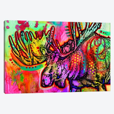 Moose Canvas Print #DRO265} by Dean Russo Canvas Wall Art