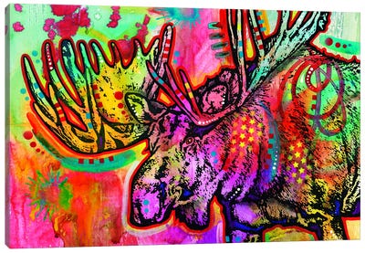 Moose Canvas Art Print - Antler Art