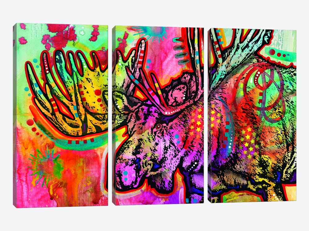 Moose by Dean Russo 3-piece Art Print