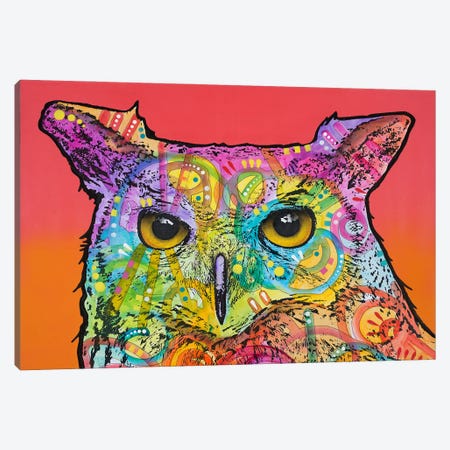 Red Owl Canvas Print #DRO282} by Dean Russo Art Print