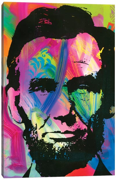 Abraham Lincoln I Canvas Art Print - Political & Historical Figure Art