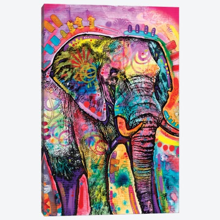 Elephant II Canvas Print #DRO292} by Dean Russo Canvas Artwork