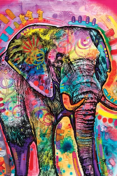 Kids Animal Art: Elephant II by Dean Russo