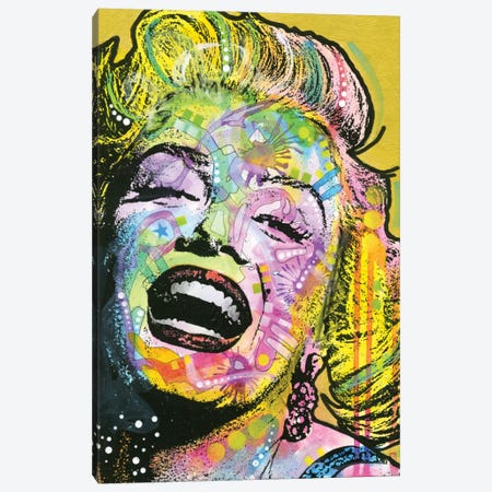 Golden Marilyn Canvas Print #DRO294} by Dean Russo Canvas Print