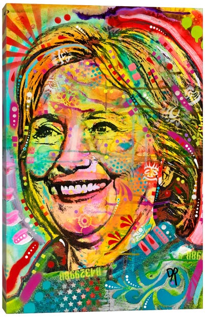 Hillary Canvas Art Print - Hillary Clinton