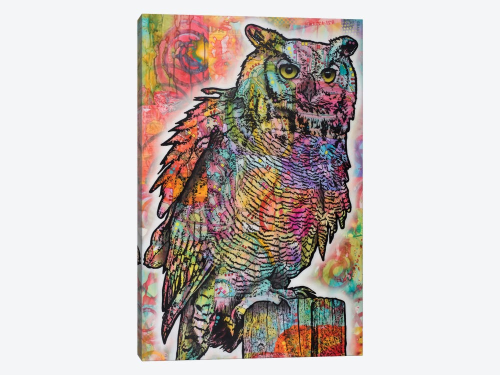 Owl Perch by Dean Russo 1-piece Canvas Wall Art