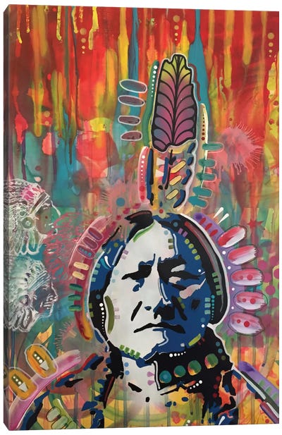 Sitting Bull I Canvas Art Print - Native American Décor