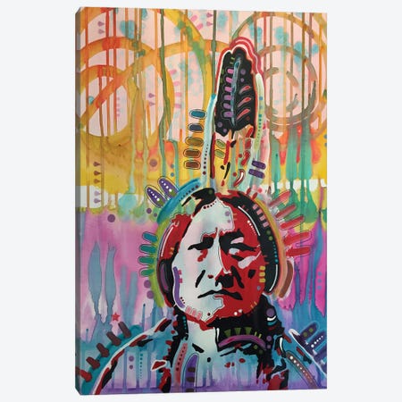 Sitting Bull II Canvas Print #DRO307} by Dean Russo Canvas Print