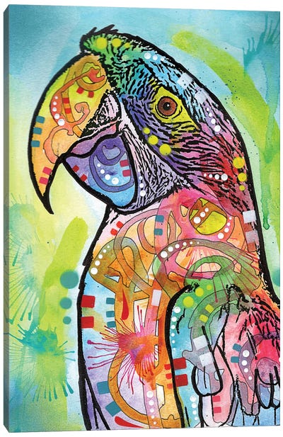Macaw Canvas Art Print - Parrot Art