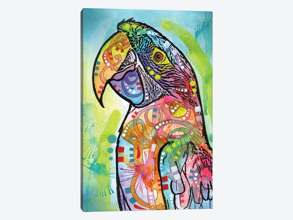 Macaw by Dean Russo 1-piece Canvas Art Print