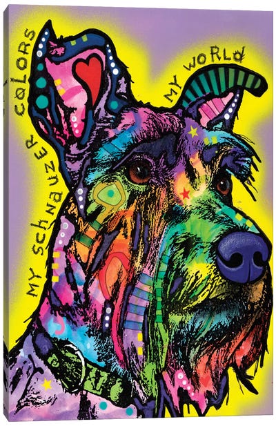 My Schnauzer Canvas Art Print - Pawsitive Pups
