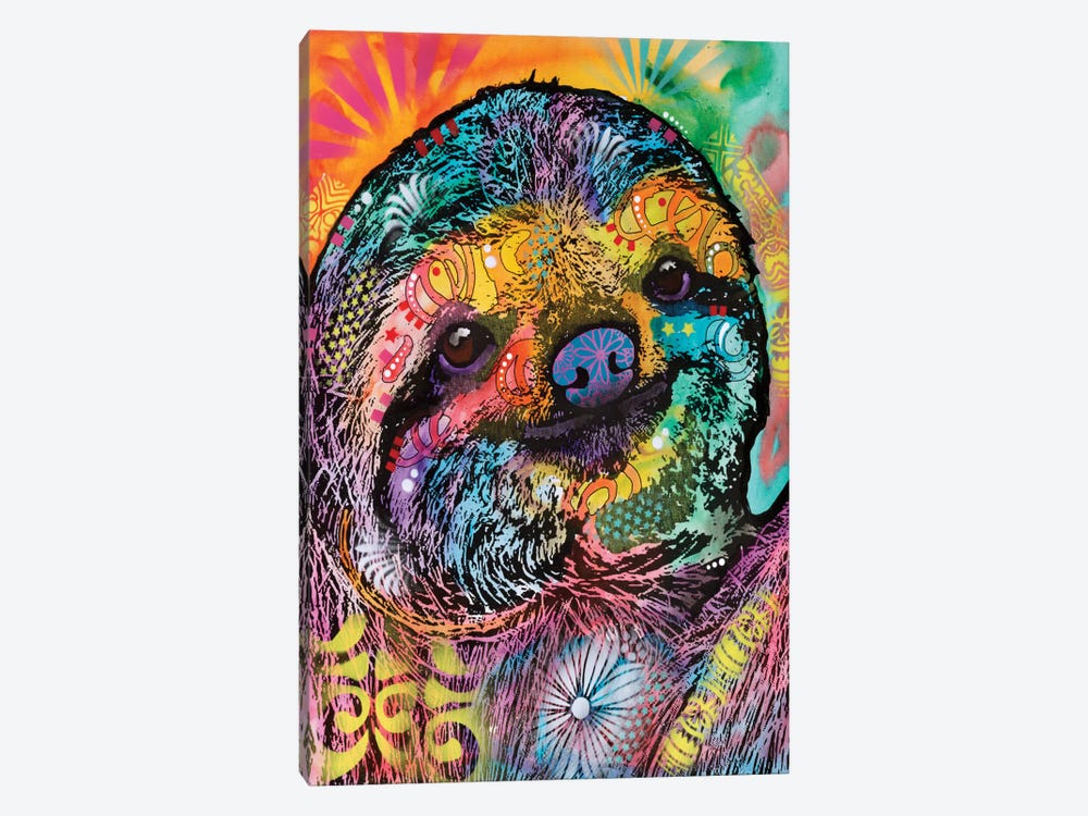 Sloth by Dean Russo 1-piece Canvas Wall Art