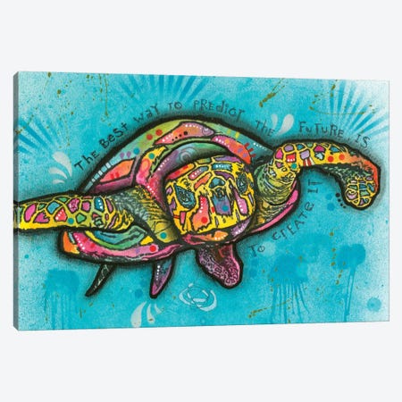 Turtle Canvas Print #DRO336} by Dean Russo Canvas Art