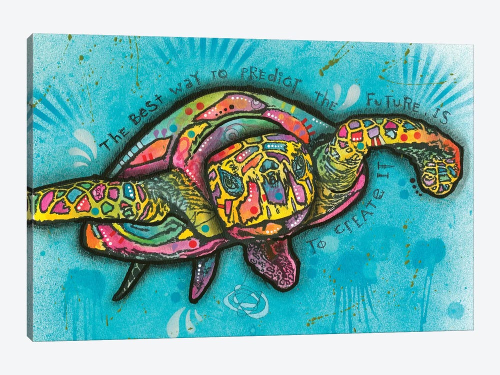 Turtle by Dean Russo 1-piece Canvas Wall Art