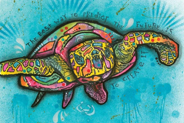 Kids Ocean Life Art: Turtle by Dean Russo
