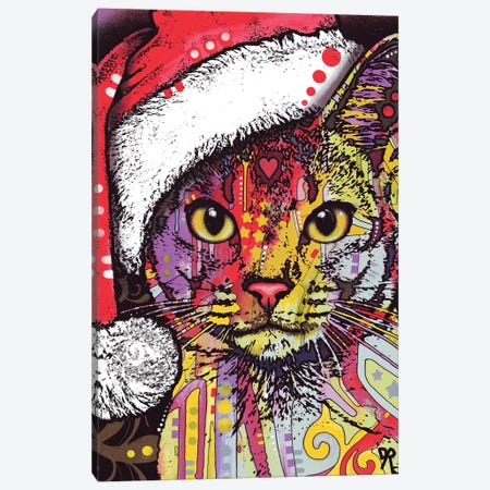 Abyssinian Christmas Edition Canvas Print #DRO340} by Dean Russo Canvas Artwork