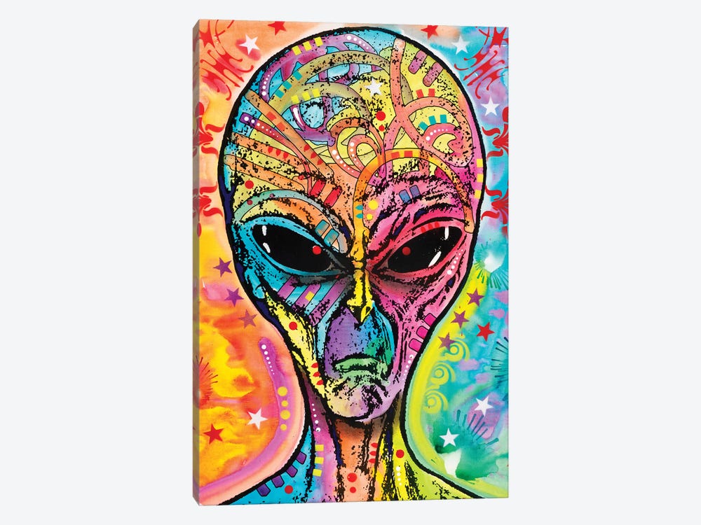 Alien - Far Out by Dean Russo 1-piece Canvas Art Print