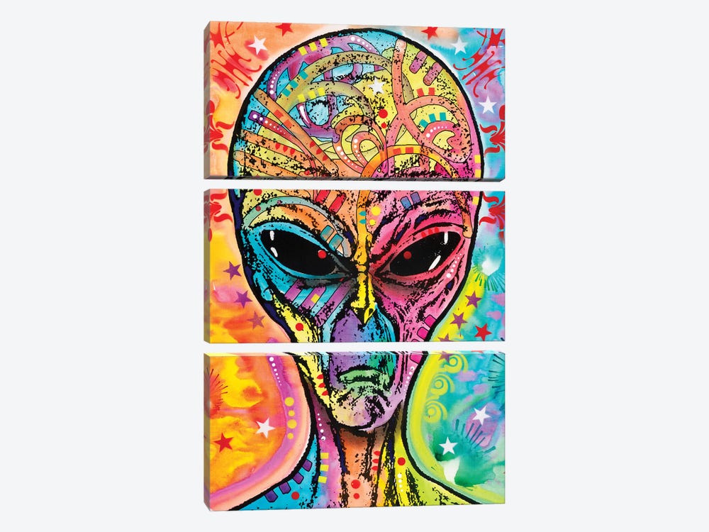 Alien - Far Out by Dean Russo 3-piece Canvas Art Print