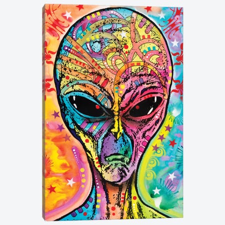Alien - Far Out Canvas Print #DRO342} by Dean Russo Canvas Art