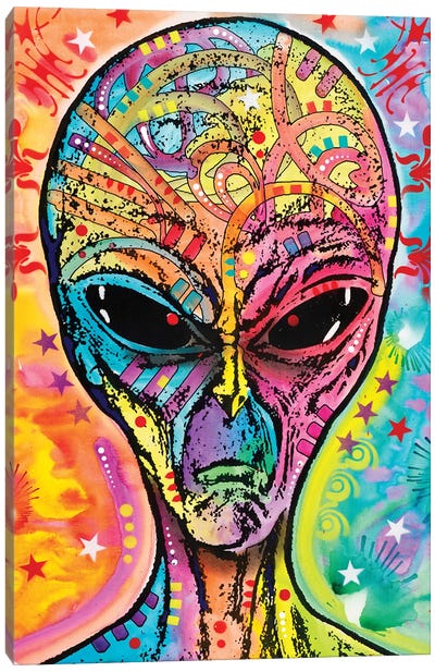 Alien - Far Out Canvas Art Print - Space Fiction Art