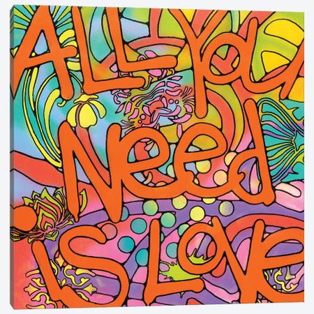 All You Need Is Love Canvas Print #DRO343} by Dean Russo Canvas Artwork