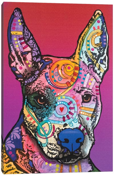 Annabelle, Pitbull Mix Canvas Art Print - American Pit Bull Terriers