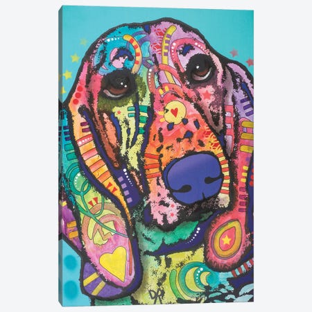 Austin, Hound Dog Canvas Print #DRO346} by Dean Russo Art Print