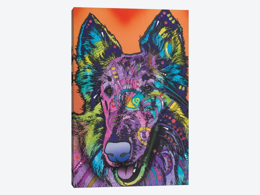 Ava, Collie by Dean Russo 1-piece Canvas Wall Art