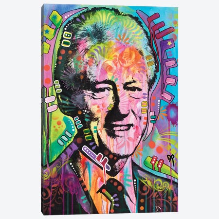 Bill Clinton Canvas Print #DRO354} by Dean Russo Canvas Art