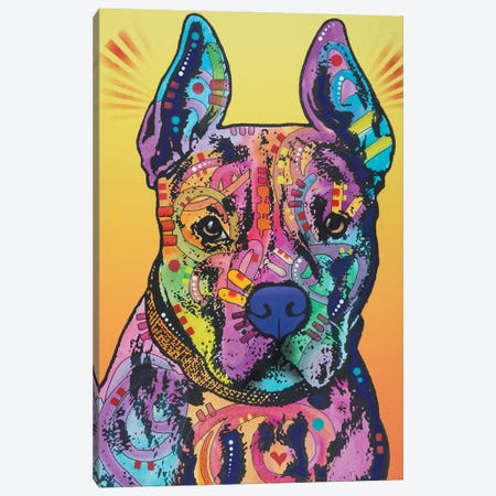 Bugsy, French Bulldog Canvas Print #DRO360} by Dean Russo Canvas Wall Art