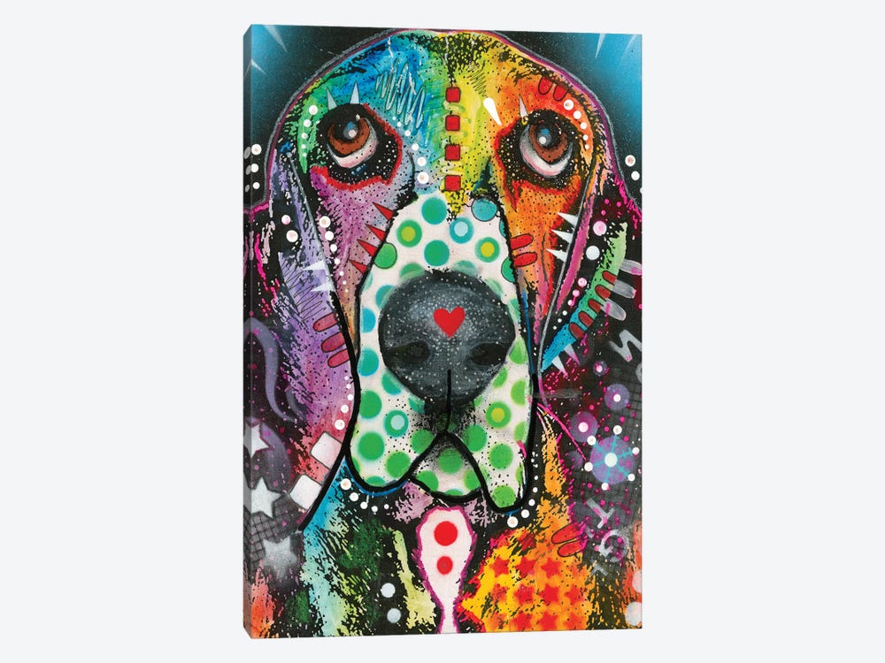 Coonhound by Dean Russo 1-piece Canvas Artwork