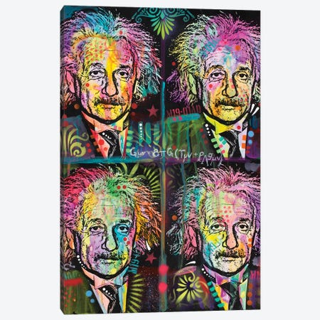 Einstein 4 Up Canvas Print #DRO386} by Dean Russo Art Print