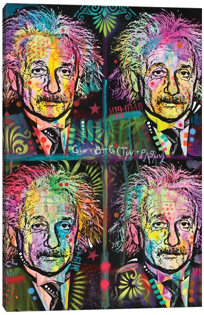 Einstein 4 Up Canvas Art Print - Inventor & Scientist Art