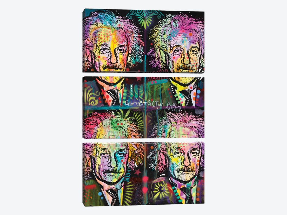 Einstein 4 Up by Dean Russo 3-piece Art Print