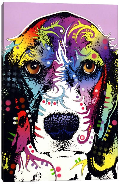 4 Beagles Canvas Art Print - Beagle Art