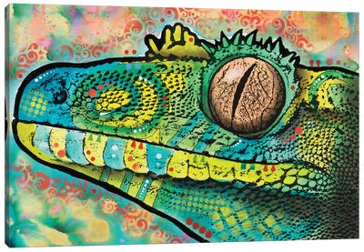 Gecko Canvas Art Print - Lizard Art