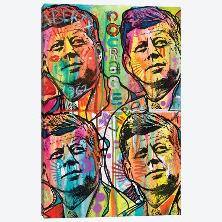 JFK 4 Up Canvas Print #DRO430} by Dean Russo Canvas Wall Art
