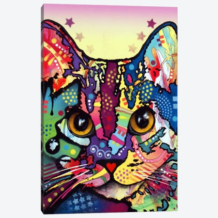 Maya Cat Canvas Print #DRO44} by Dean Russo Art Print