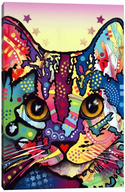 Maya Cat Canvas Art Print - Dean Russo