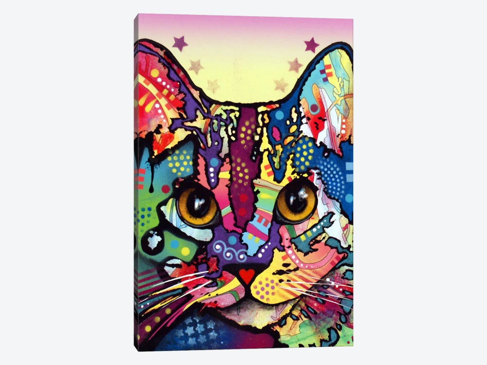 Maya Cat by Dean Russo 1-piece Canvas Art Print
