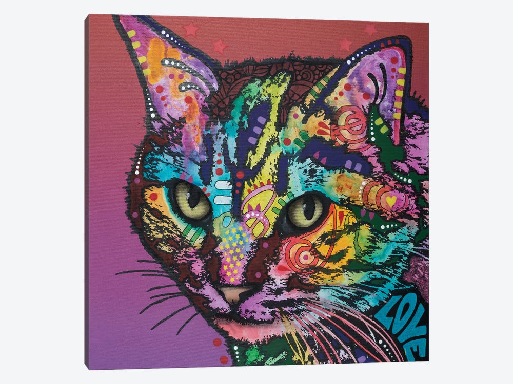 Lucy The Cat by Dean Russo 1-piece Canvas Art