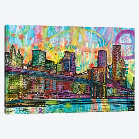 NYC-Brooklyn Bridge Canvas Print #DRO478} by Dean Russo Canvas Artwork