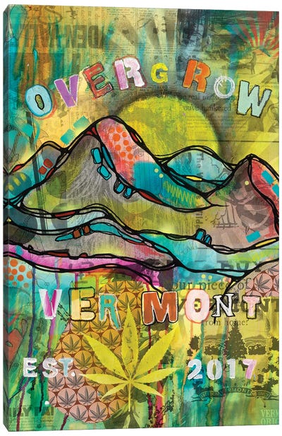 Overgrow Vermont Canvas Art Print - Environmental Conservation Art