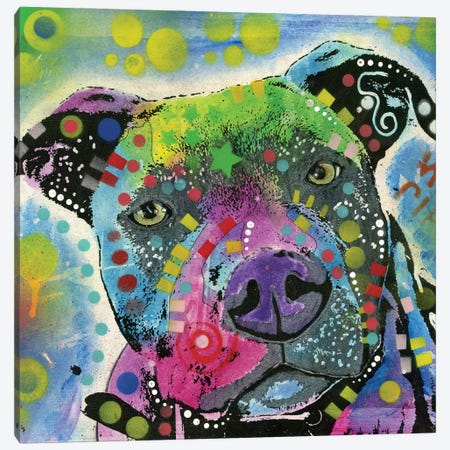 Pit Bull III Canvas Print #DRO487} by Dean Russo Canvas Art